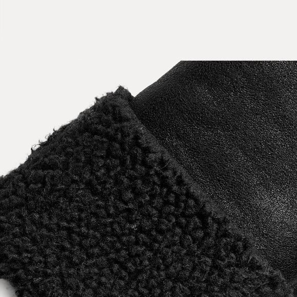 DOUBLE FACED LONG BIKER COAT ZW COLLECTION - Picture 5 of 5